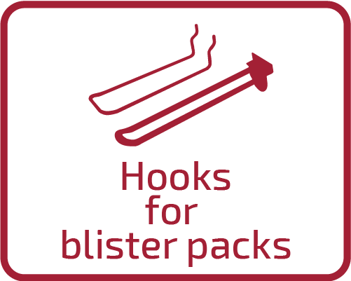 Hooks for blister packs white – luciano bianchin